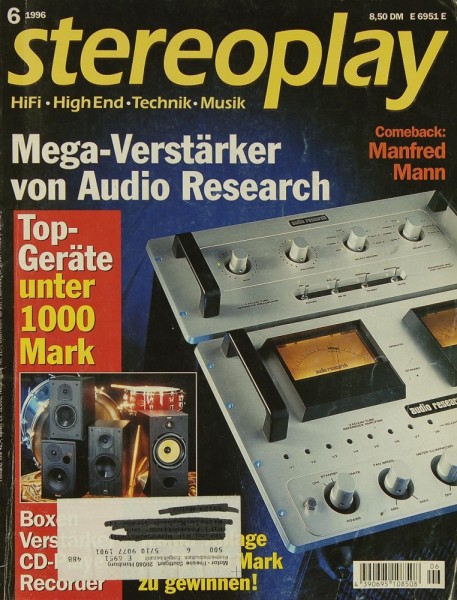 Stereoplay 6/1996 Zeitschrift