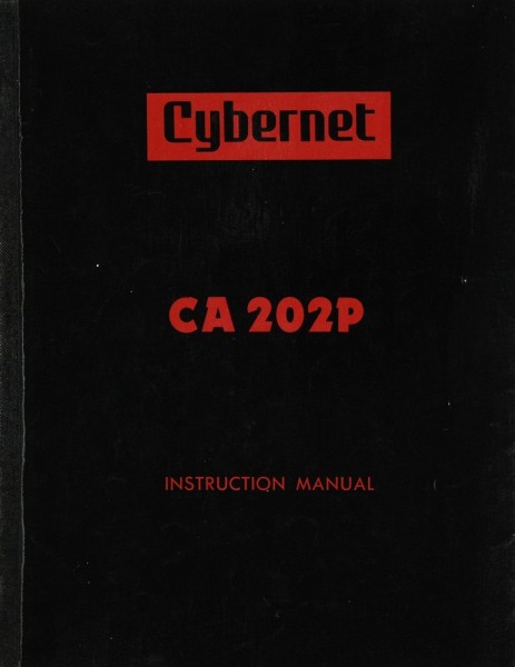 Cybernet CA 202 P Operating Instructions
