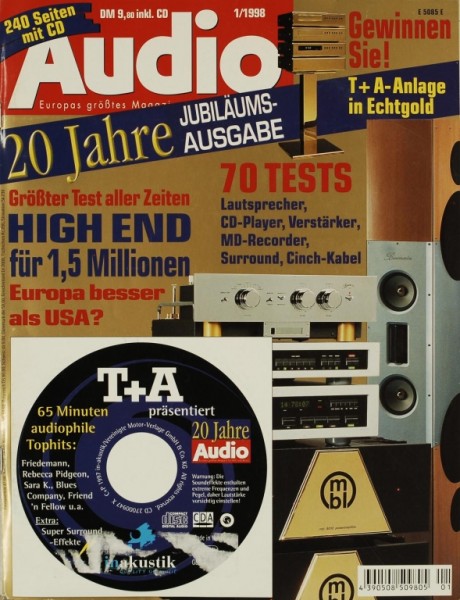 Audio 1/1998 Zeitschrift