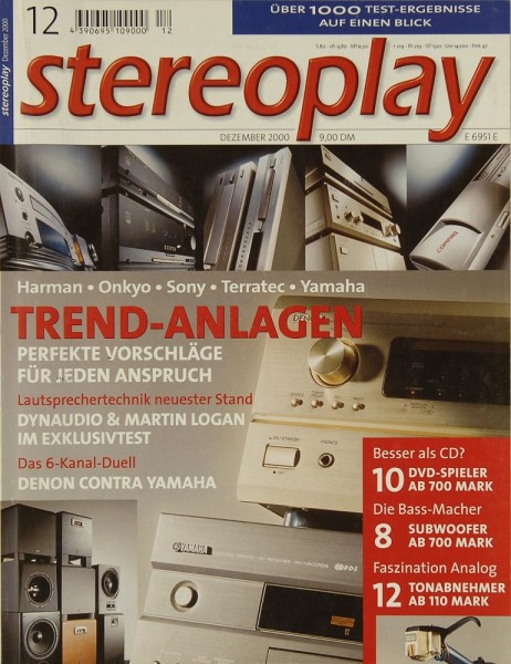 Stereoplay 12/2000 Zeitschrift