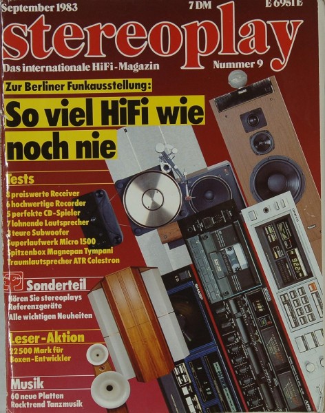 Stereoplay 9/1983 Zeitschrift