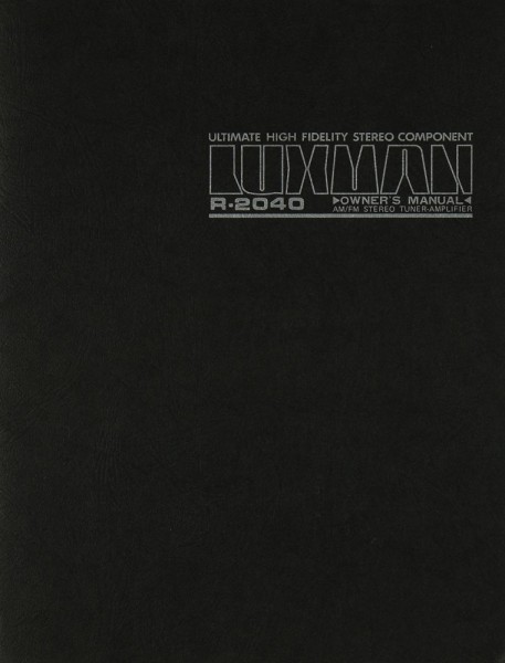 Luxman R-2040 Manual