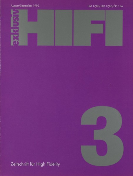 Hifi Exklusiv 3 / 1992 Zeitschrift