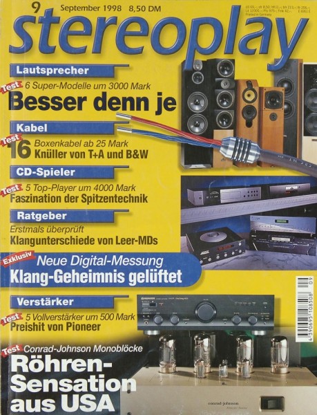 Stereoplay 9/1998 Zeitschrift