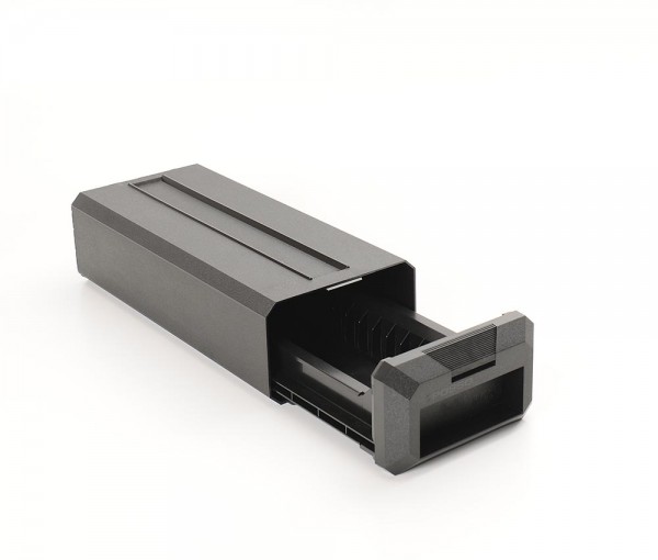 Posso Media Box mit Schubfächern für DAT-Kassetten schwarz