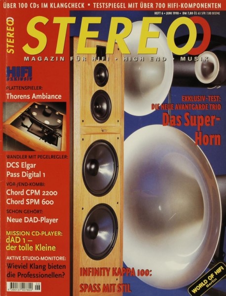 Stereo 6/1998 Zeitschrift
