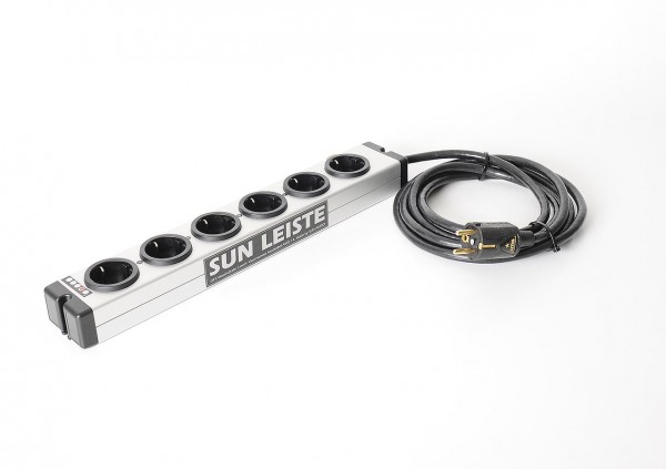 Sun Audio Sunleiste 6-way power strip with 3.0 m supply cable
