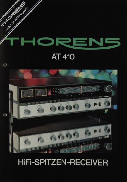 Thorens AT 410 Brochure / Catalogue