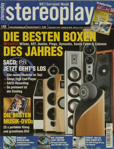 Stereoplay 1/2003 Zeitschrift
