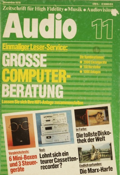 Audio 11/1978 Magazine