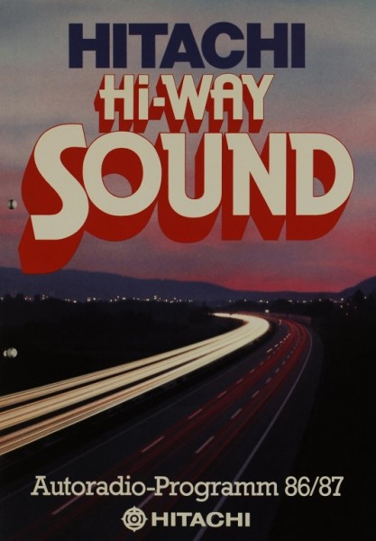 Hitachi Hi-Way Sound / Autoradio-Programm 86/87 Prospekt / Katalog