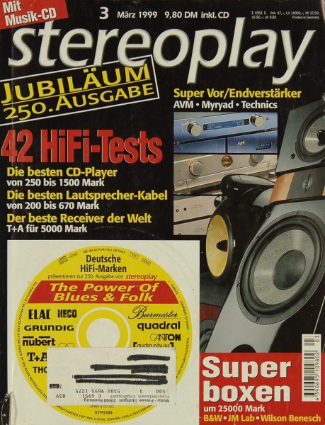 Stereoplay 3/1999 Zeitschrift