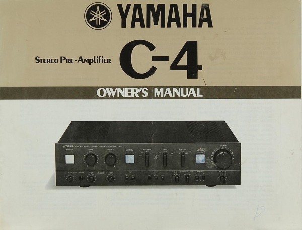 Yamaha C-4 User Manual