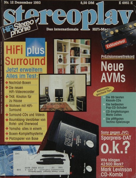 Stereoplay 12/1993 Zeitschrift
