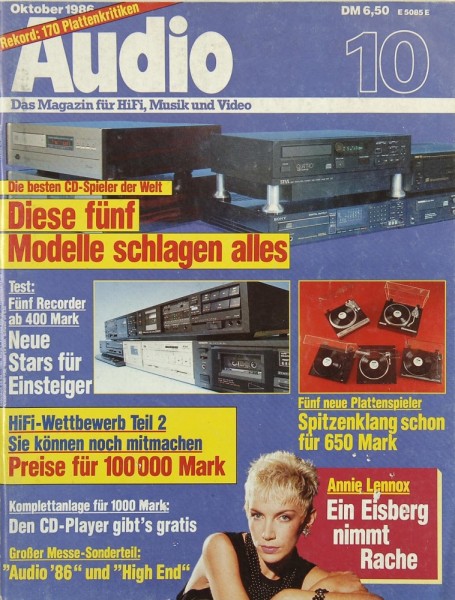 Audio 10/1986 Zeitschrift