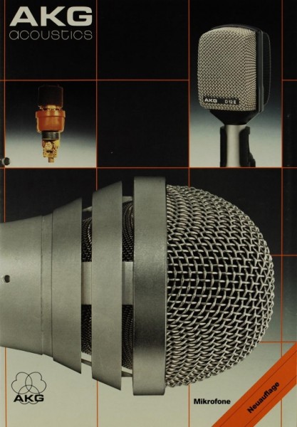 AKG acoustics Mikrofone - Neuauflage Prospekt / Katalog