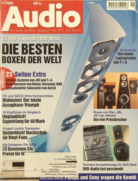 Audio 11/2000 Zeitschrift