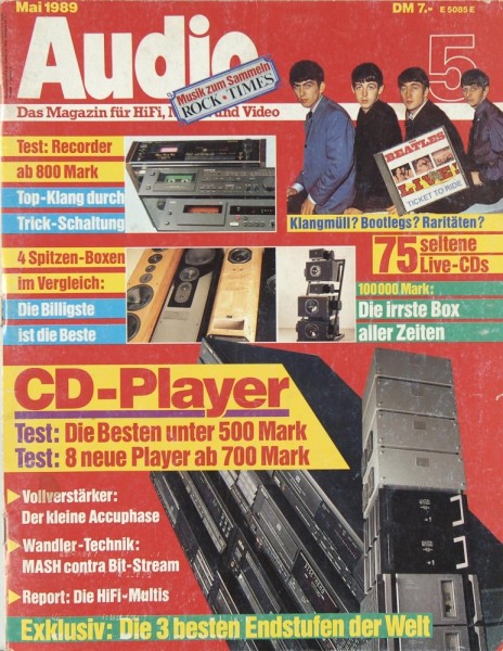 Audio 5/1989 Zeitschrift