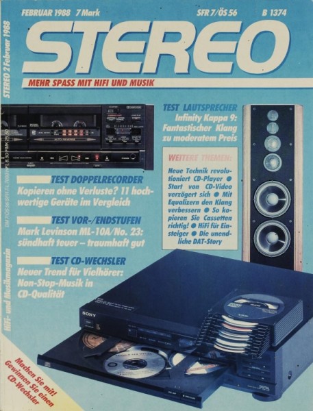 Stereo 2/1988 Zeitschrift