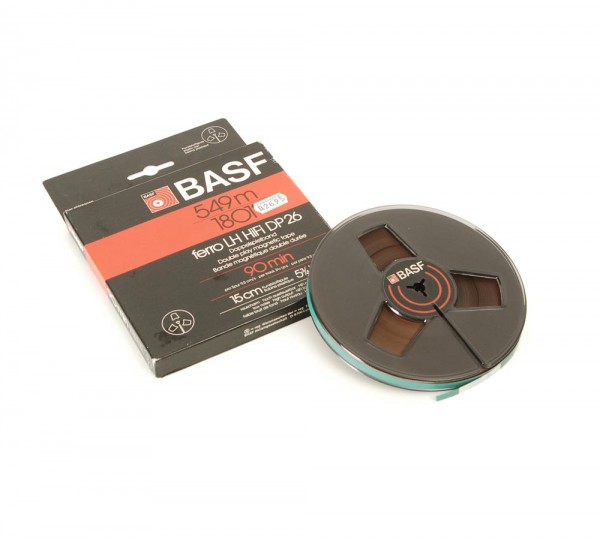 BASF DP26 15er DIN Tonbandspule Kunststoff mit Band