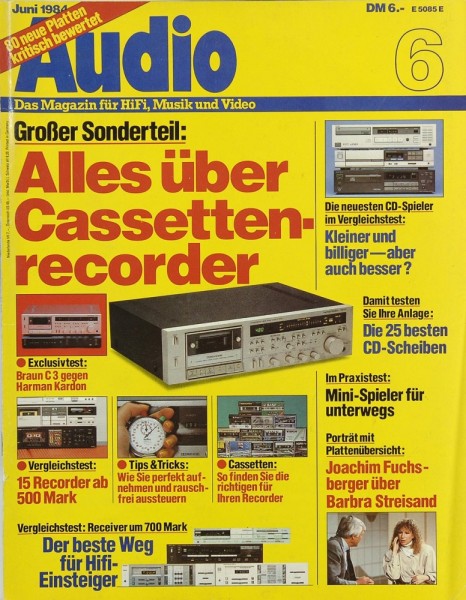 Audio 6/1984 Zeitschrift