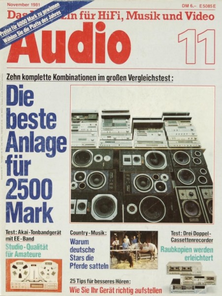 Audio 11/1981 Zeitschrift