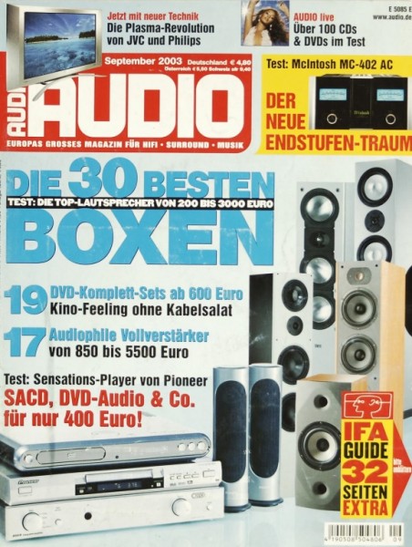 Audio 9/2003 Zeitschrift