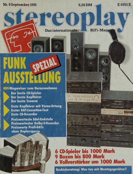 Stereoplay 9/1991 Zeitschrift
