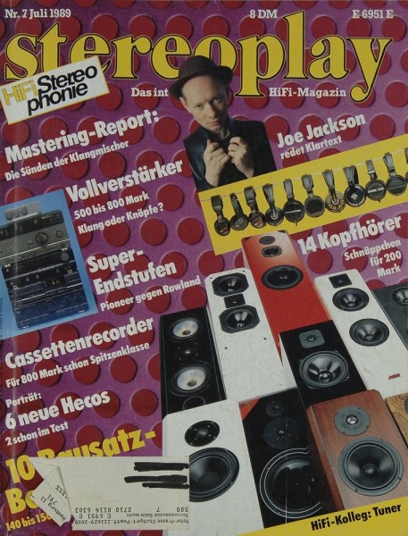 Stereoplay 7/1989 Zeitschrift