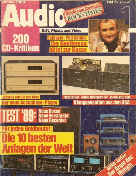 Audio 1/1989 Zeitschrift