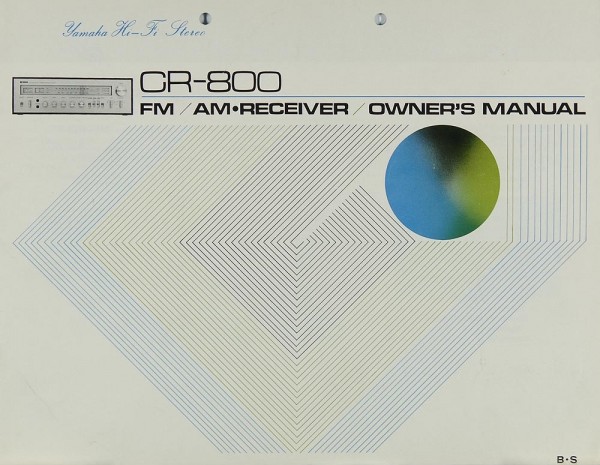 Yamaha CR-800 User Manual