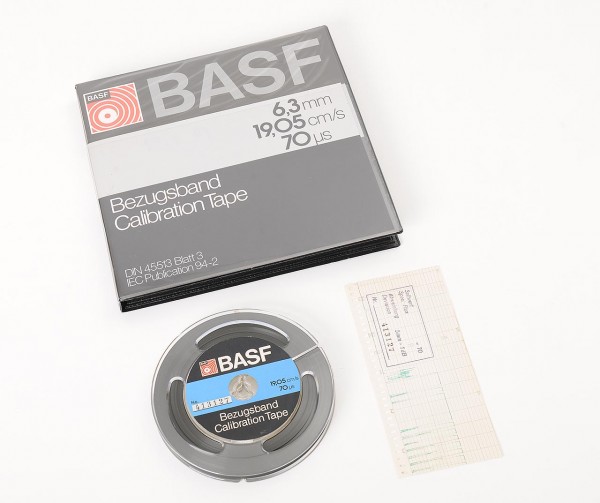 BASF reference tape calibration tape 19 cm/s 1/4 inch