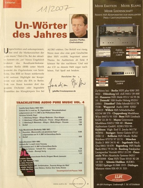 Audio 11/2007 Zeitschrift