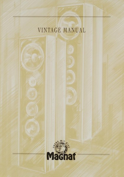Magnat Vintage Manual Bedienungsanleitung