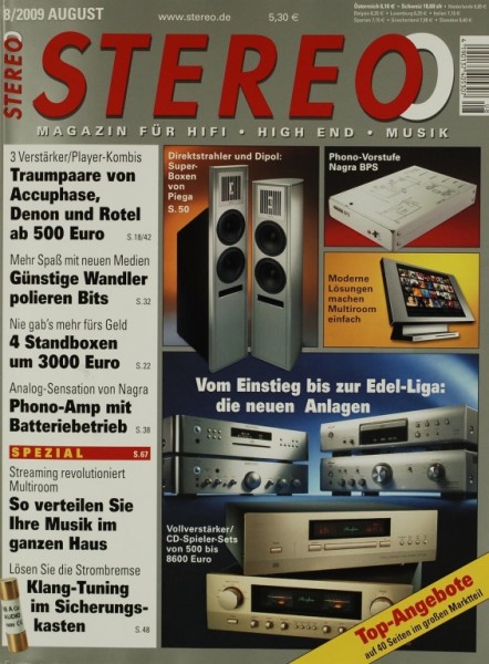 Stereo 8/2009 Zeitschrift