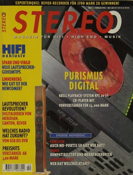 Stereo 2/1996 Zeitschrift