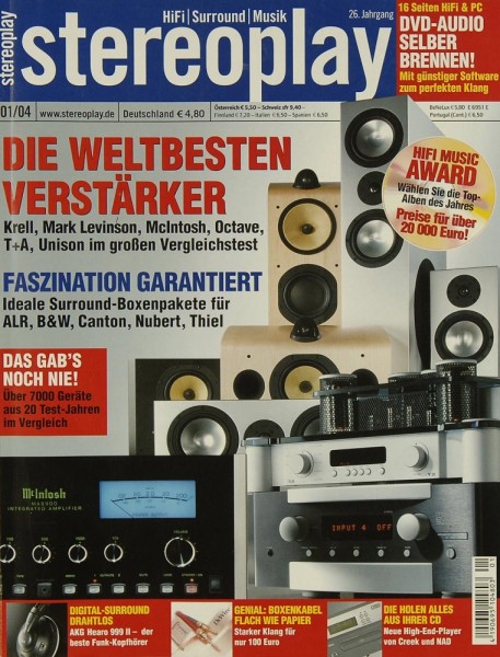 Stereoplay 1/2004 Zeitschrift