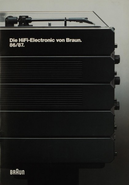 Braun Die HiFi Electronic von Braun. 86/87 Brochure / Catalogue