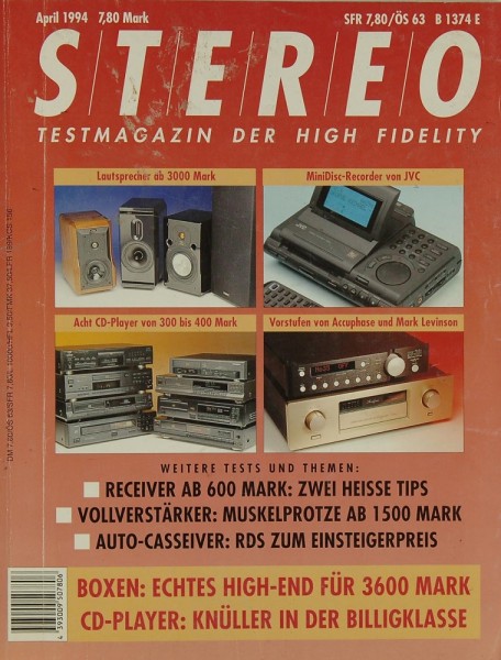Stereo 4/1994 Zeitschrift