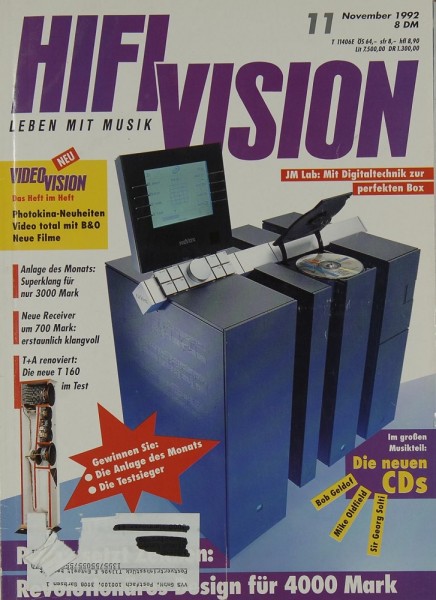 Hifi Vision 11/1992 Zeitschrift