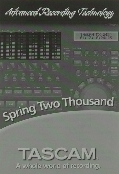 Tascam Spring Two Thousand Prospekt / Katalog