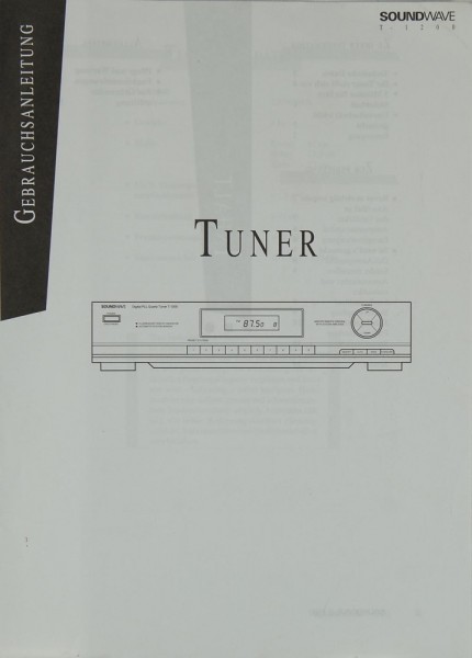 SoundWave T-1200 Manual