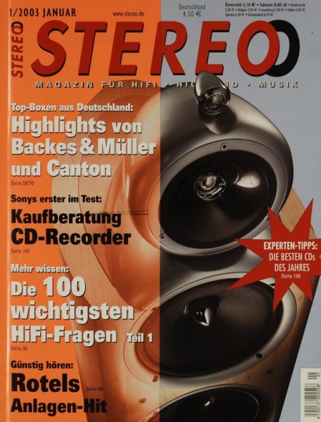 Stereo 1/2003 Zeitschrift