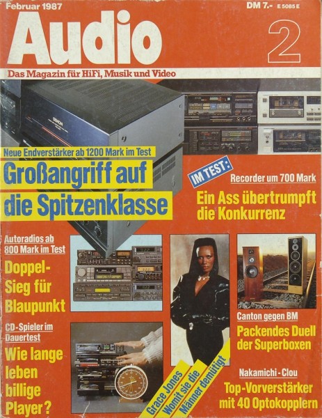 Audio 2/1987 Zeitschrift