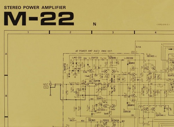 Pioneer M-22 Circuit Diagram / Service Documents