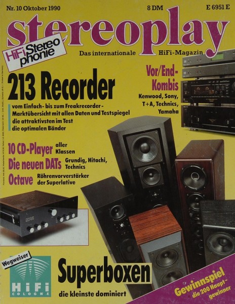 Stereoplay 10/1990 Zeitschrift