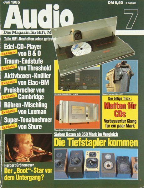 Audio 7/1985 Zeitschrift