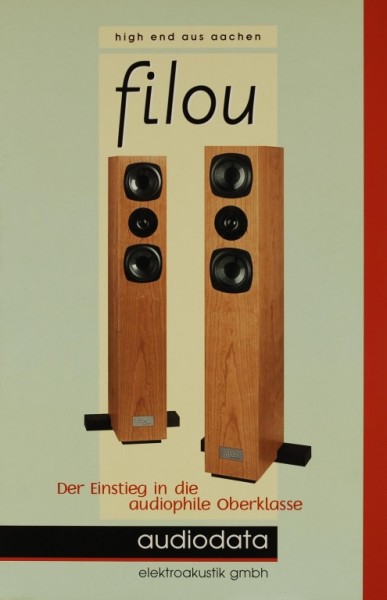 Audiodata Filou - Der Einstieg i.d. audiophile Oberklasse Prospekt / Katalog