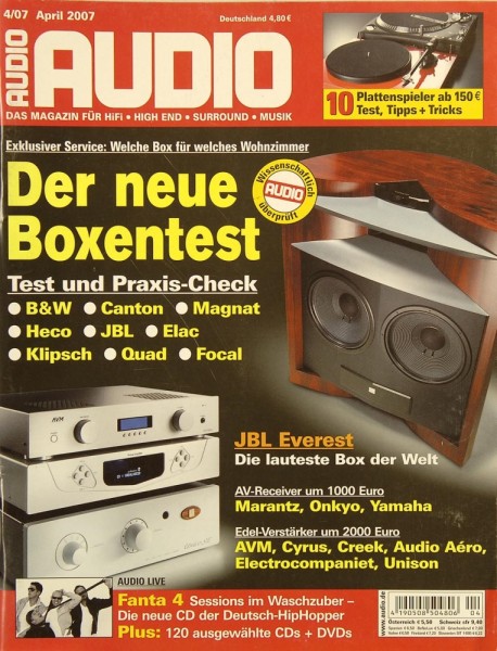 Audio 4/2007 Zeitschrift