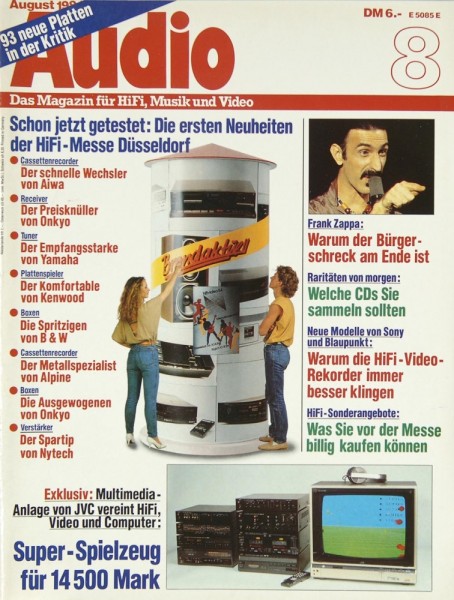 Audio 8/1984 Zeitschrift